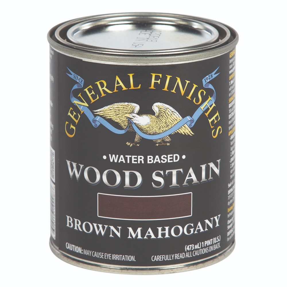 General Finishes Water Based Wood Stain, Brown Mahogany