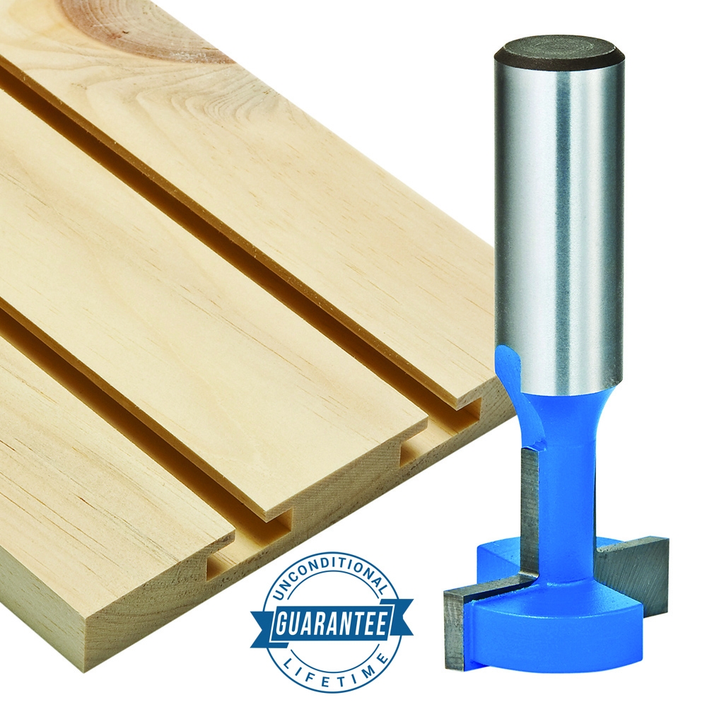 Rockler T-Slatwall Cutter Router Bit - 1-1/16" Dia x 13/16" H x 1/2" Shank - main pic