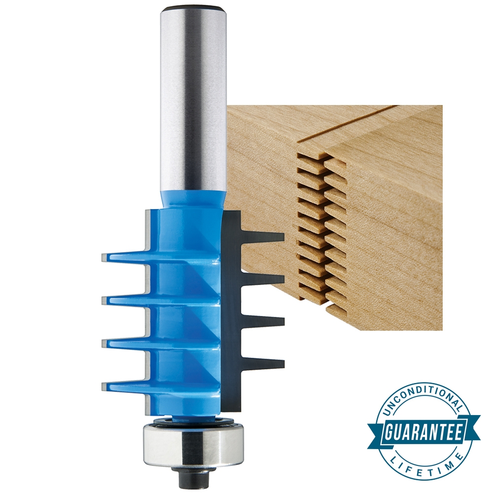 Rockler Finger Joint Router Bit - 1-3/8" Dia x 1-1/2" H x 1/2" Shank - main pic