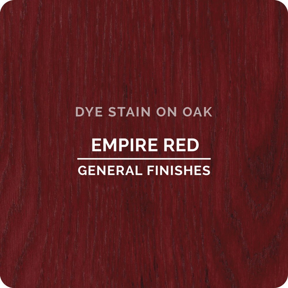 General Finishes Water Based Dye Stain, Empire Red, Pint - main pic