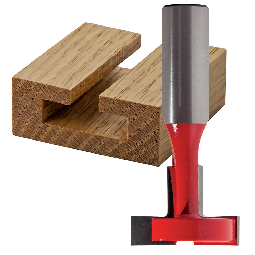 Freud&reg; 52-522 T-Slotting Cutter Router Bit - 1-1/8" Dia x 13/16" H x 1/2" Shank - main pic