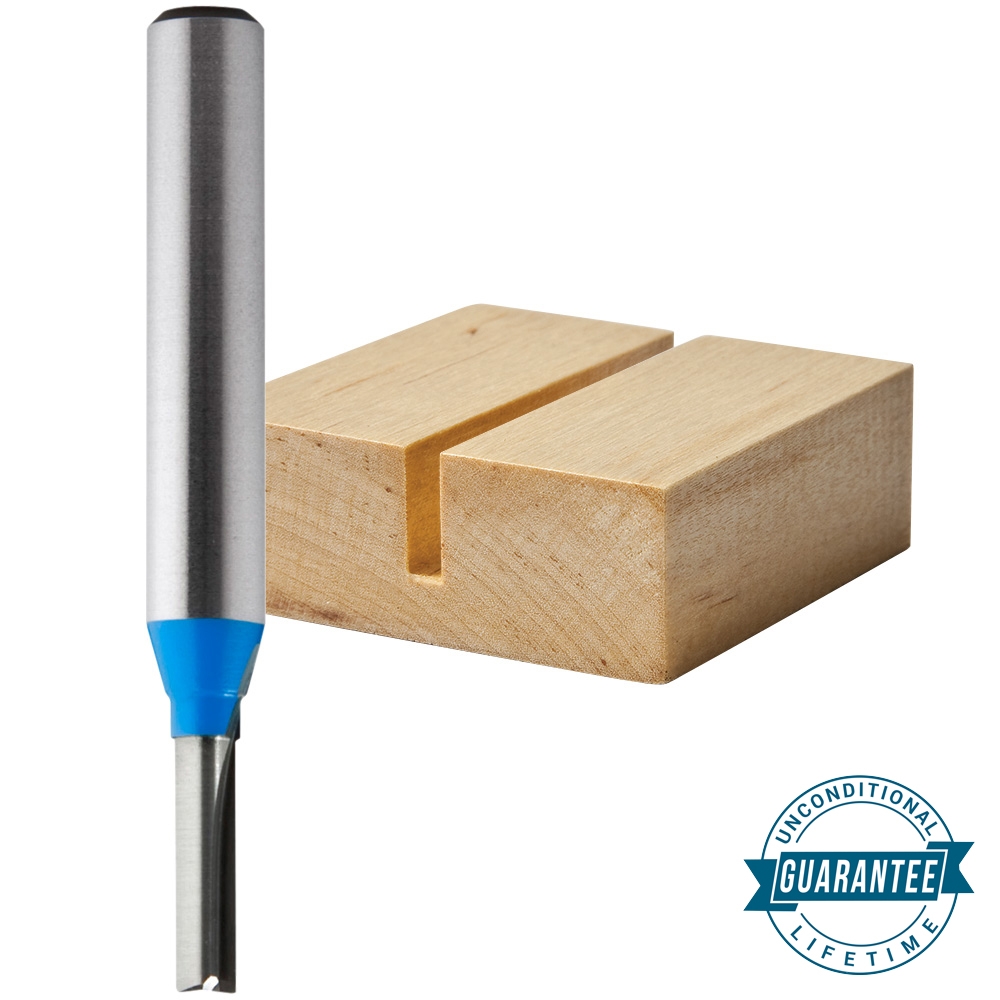 Rockler Straight, 2-Flute Router Bits - 1/4" Shank