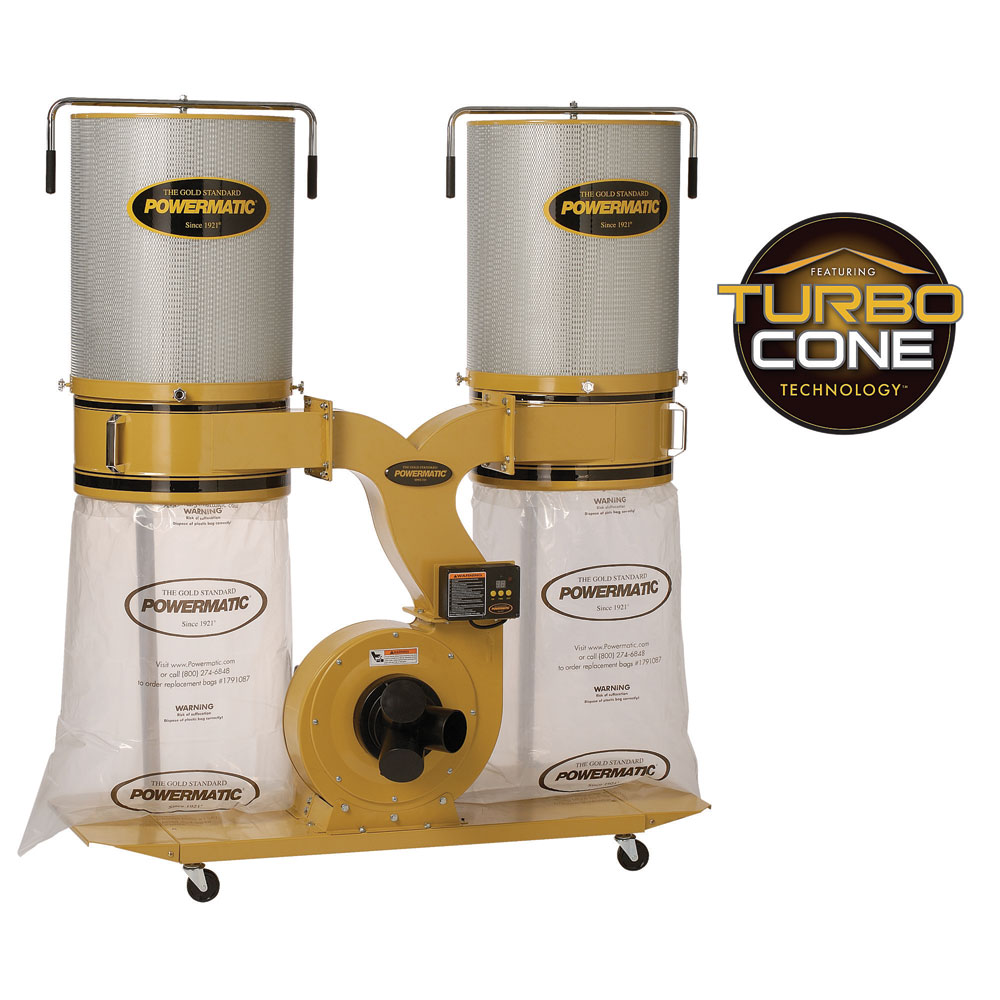 Powermatic PM1900TX-CK1 Dust Collector, 3HP 1PH 230V, 2-Micron Canister Kit - main pic