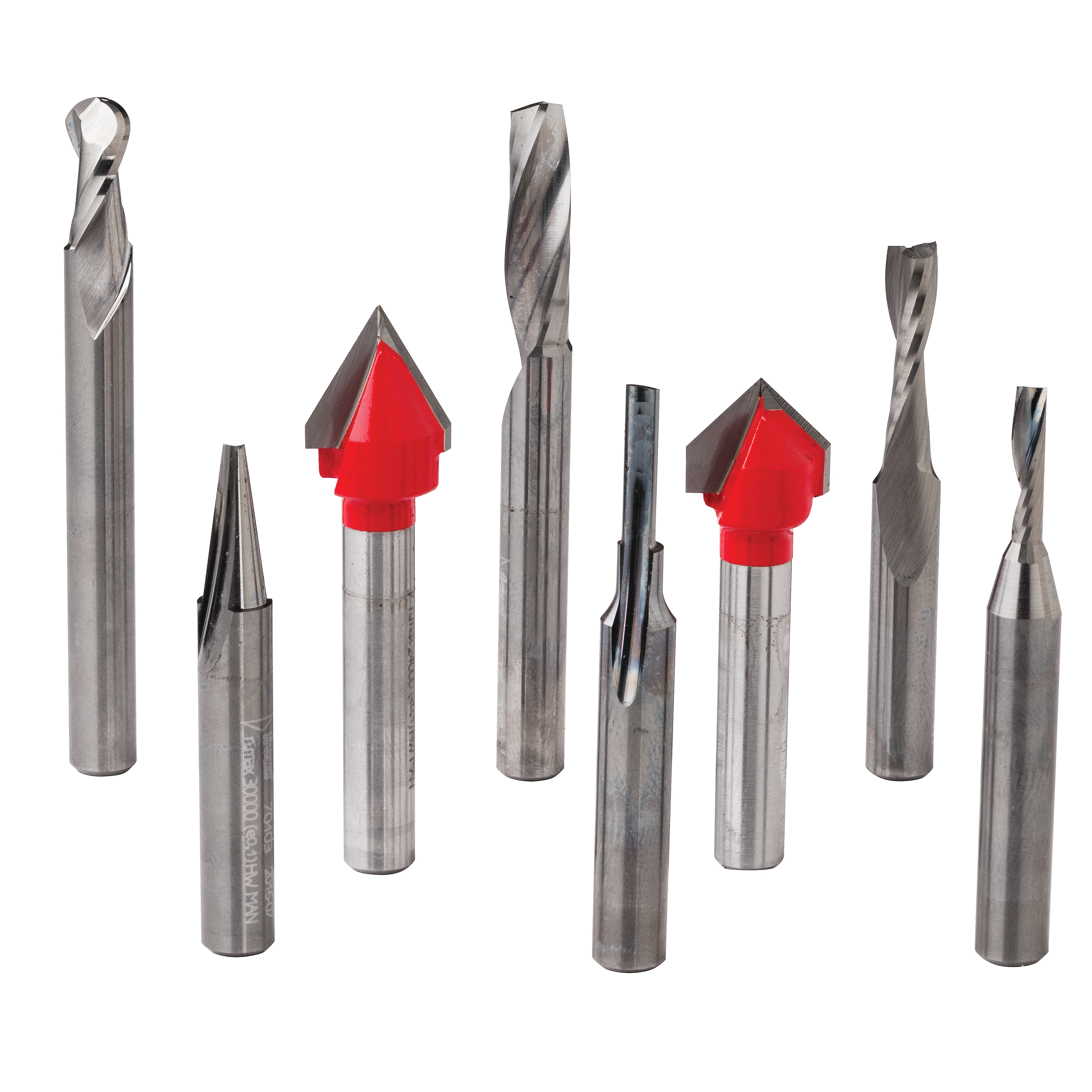 Freud #87-208 8-Piece General-Purpose CNC Router Bit Set, 1/4'' Shank