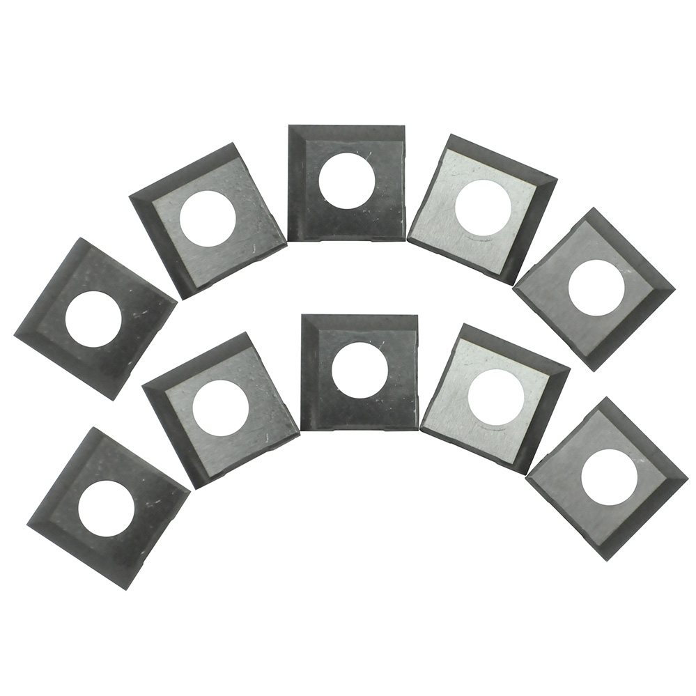 Carbide 2-Edge Insert Cutters for Rikon 20-600H, 25-130H, 25-131H, 10-Pack