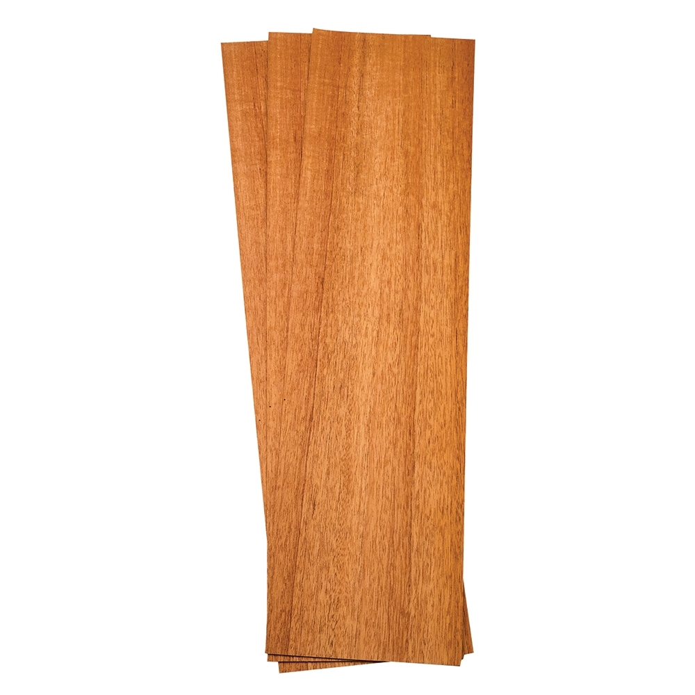 Mahogany Veneer, Pack of 3 Sq. Ft., 4-1/2'' to 7-1/2'' x 24'' x 1/16'' Thick - main pic