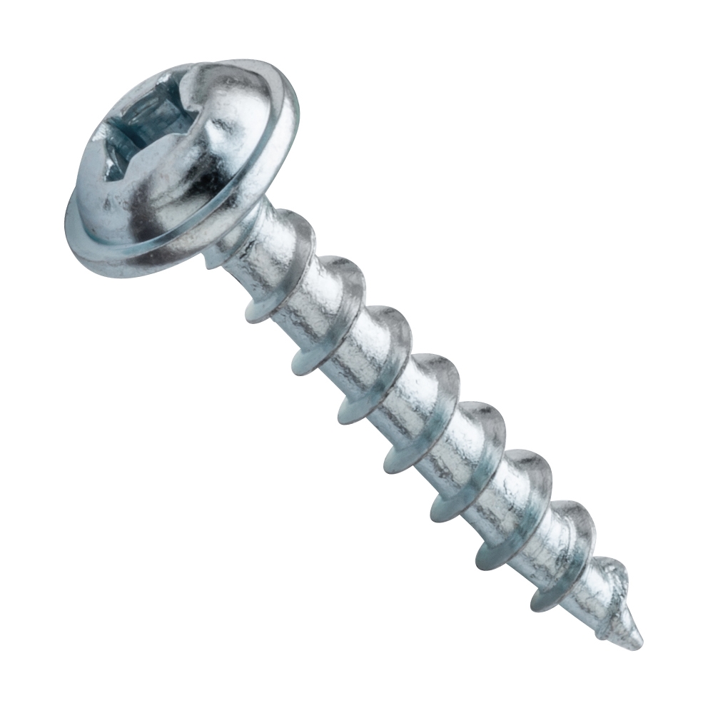 Centerline #8 x 1-1/4'' Washer Head Square X Wood Screws, Zinc, 100-Pack - main pic