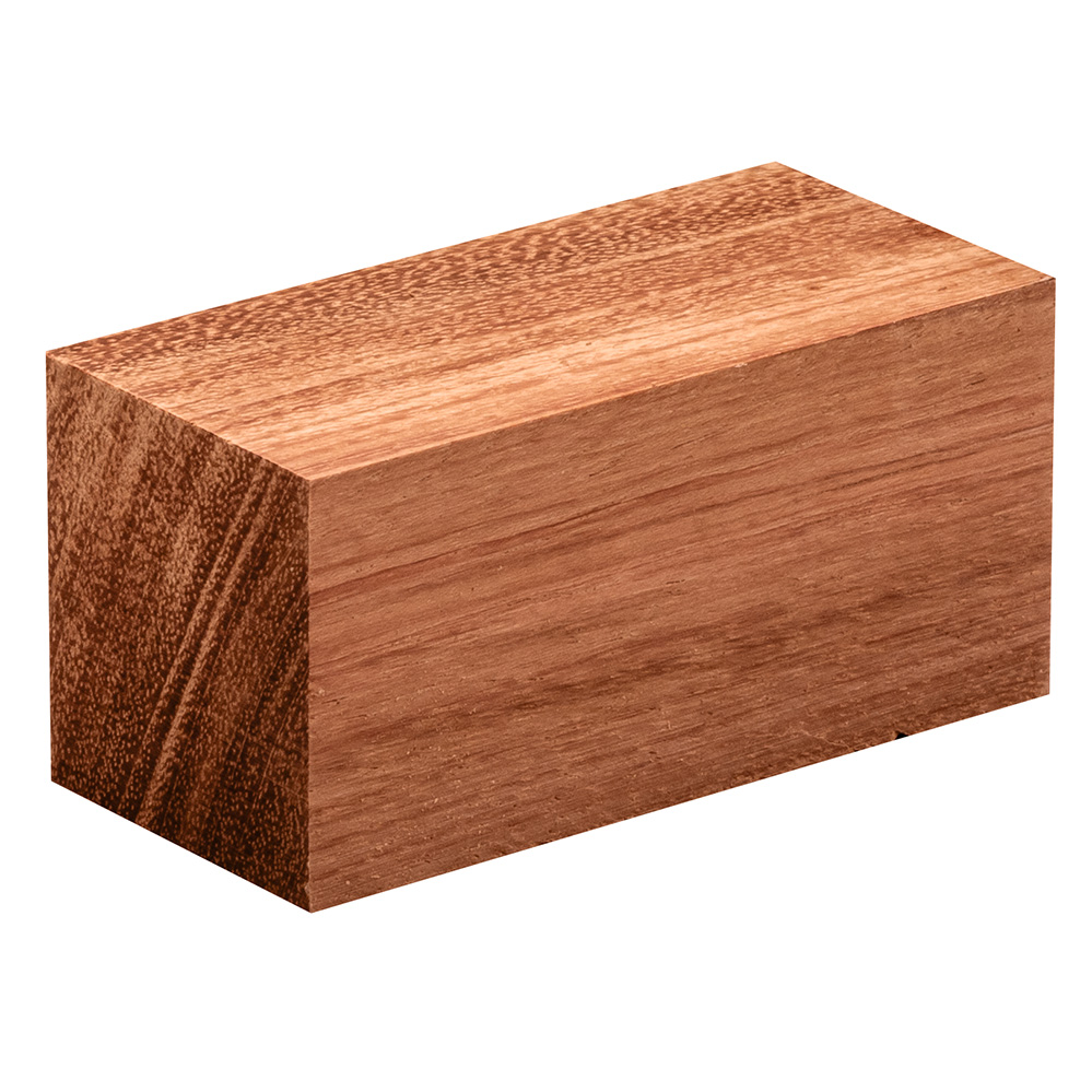 Bubinga Bottle Stopper Turning Blank, 1-1/2'' x 1-1/2'' x 3'' - main pic