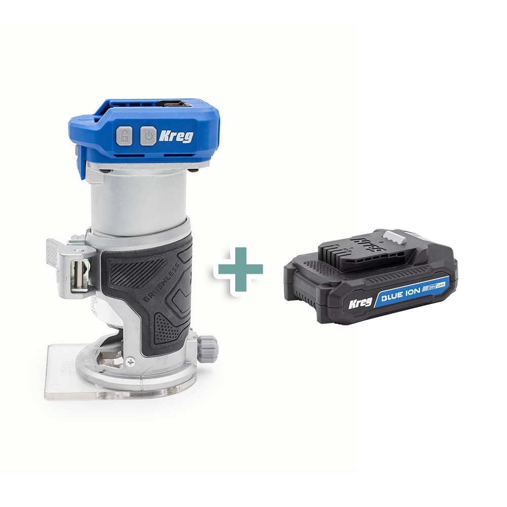 Kreg 20V Ionic Drive 1/4'' Trim Router - main pic