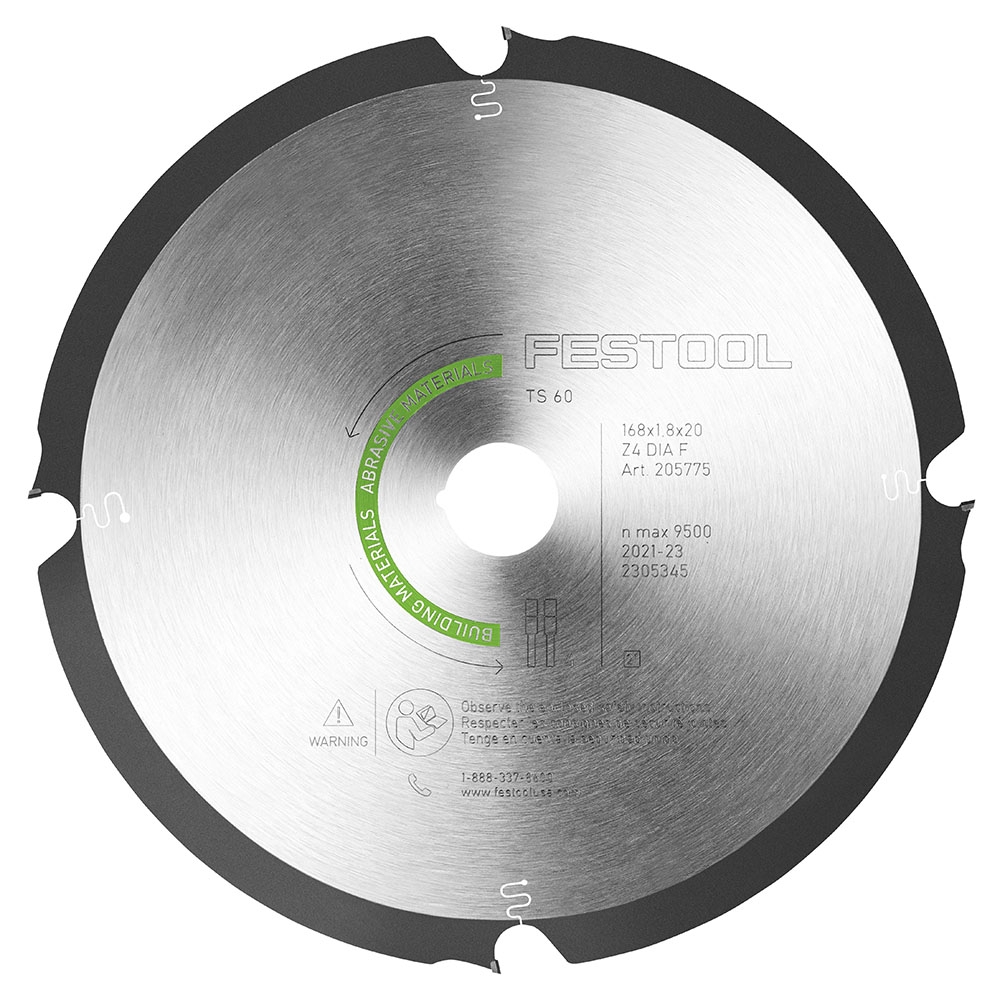 Festool Diamond Saw Blade DIA 168x1,8x20 F4 Abrasive Materials (205775) - main pic
