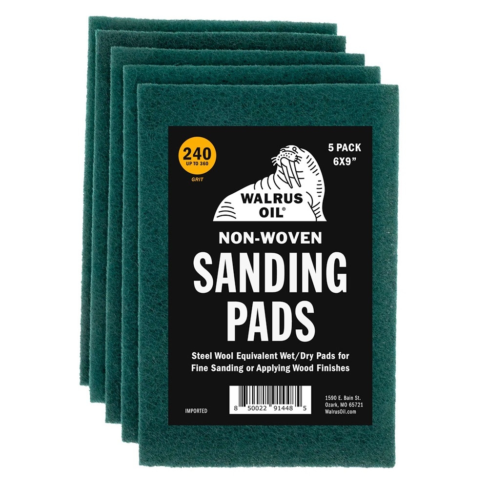 Walrus Oil Non-Woven Sanding Pads, 240-Grit, 5-Pack - main pic