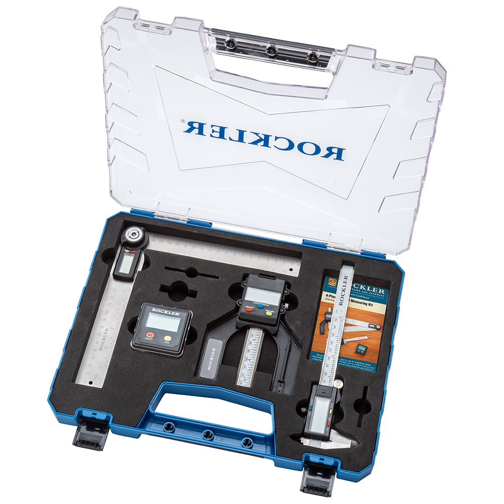 Rockler 4-Piece Digital Measuring Kit in case