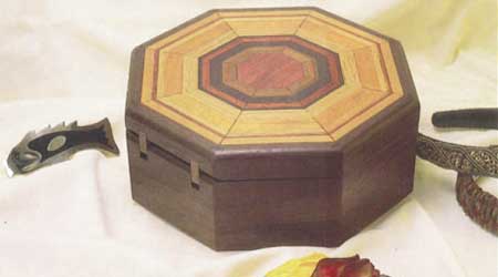 Octagonal Jewelry Box Downloadable Plan - main pic