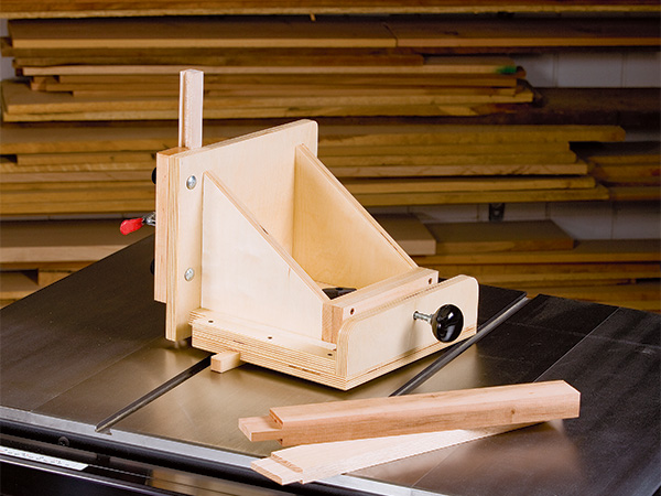 Shop-made table saw tenoning jig