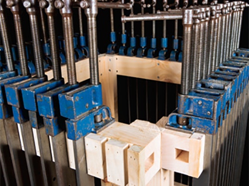 bar clamps on cart