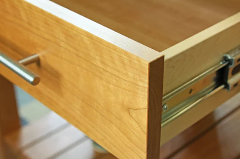 cabinet drawer with slide
