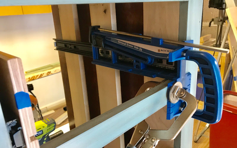 drawer slide installation Jig