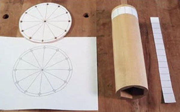 Diagraming flute cuts in a turned project