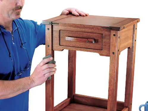 Greene and Greene-style mission bedside table