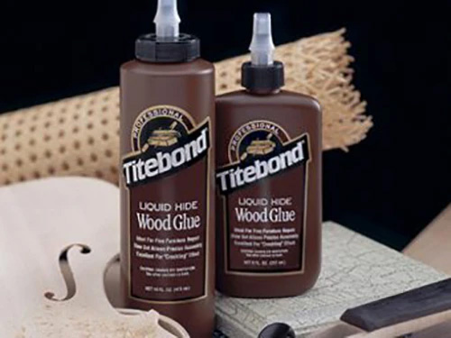 Floor mat and violin made using titebond hide glue