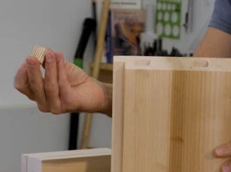L-shaped tenon for strengthening casework joinery