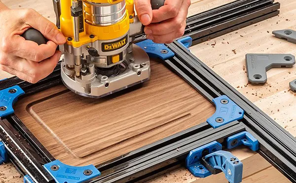 Routing a juice groove into a cutting board