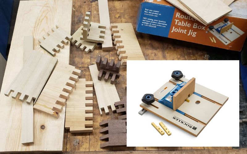 make box joints using Rocklers router table box joint jig