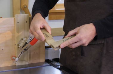 man showing bridle joint