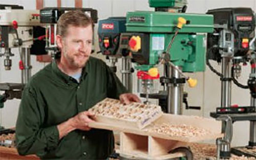 Making hole cuts with a drill press