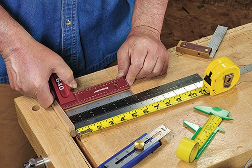 Testing out several measuring tools