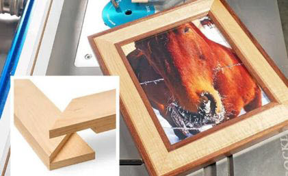 Mitered Half Lap Corner Picture Frame