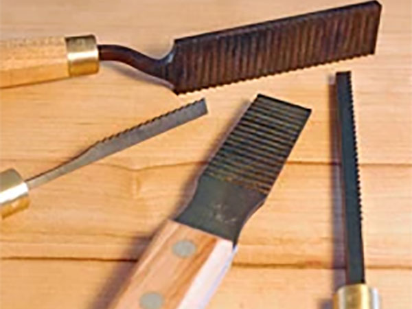 Selection of woodworking rasps and floats