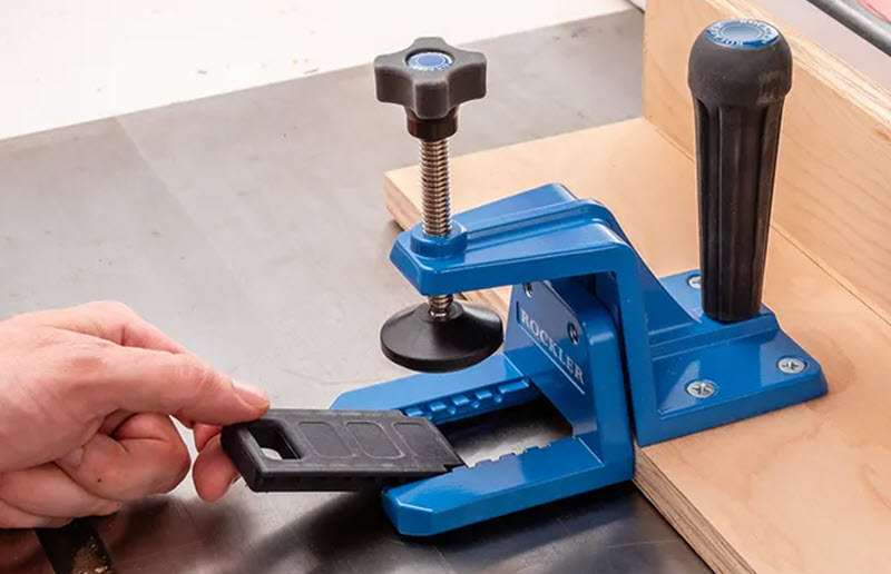 rockler straight line rip jig hold-down clamps