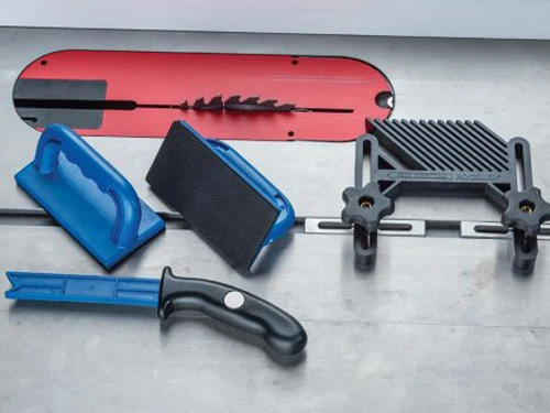 Rockler push stick, push block and featherboard
