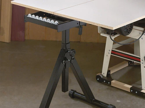 Rockler three row ball bearing outfeed stand