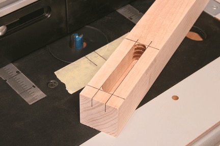 Cutting Mortises on a Router Table