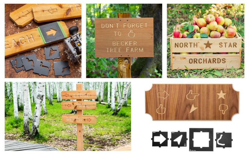 signs made shapes template kit