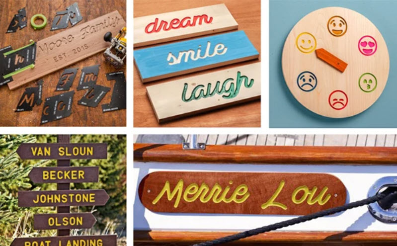 projects made with sign makers template kits