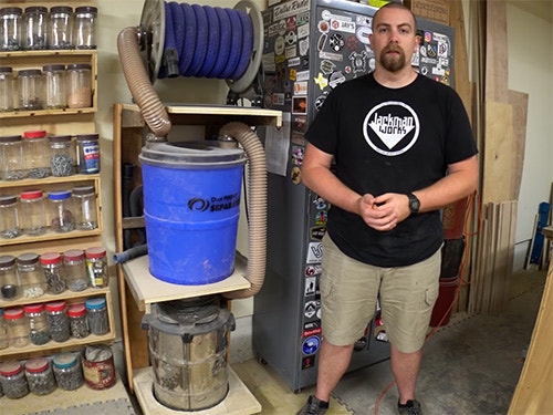 space saving dust cart