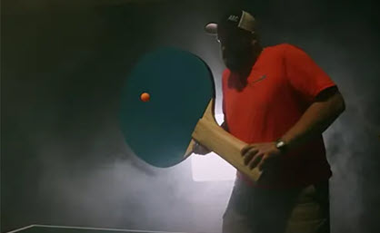 Giant table tennis paddle