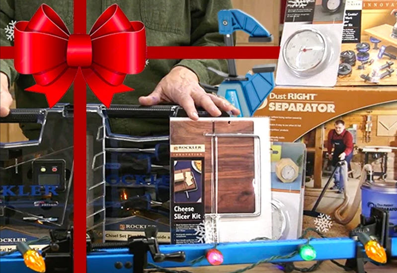 woodworking gifts placed on a table