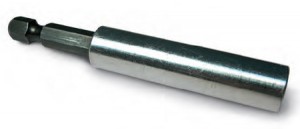 Turned screwdriver bit holder