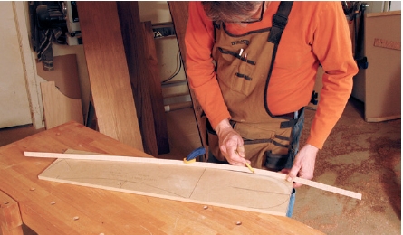 Marking and cutting templates for making westport chair