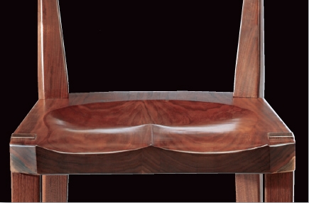 Side view of finished countered seat