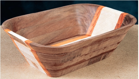 Finished scroll sawn bowl