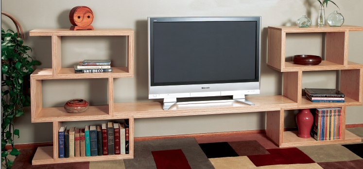 Modular bookcase and entertainment center