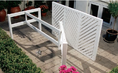 Hinged base and legs for patio table