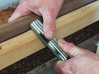 Supporting spindle turning with your off hand