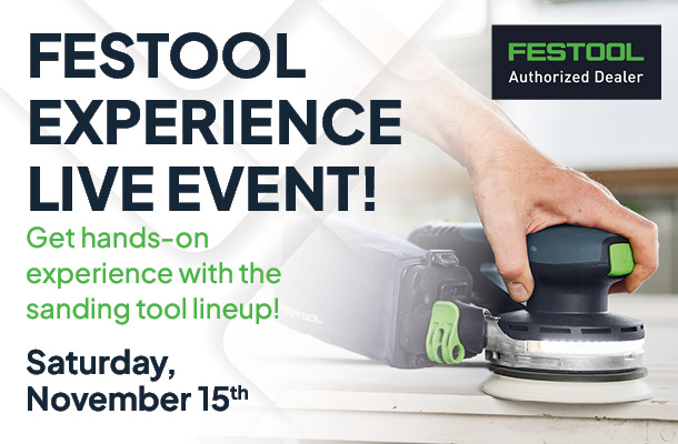 Festool Live event Saturday November 15