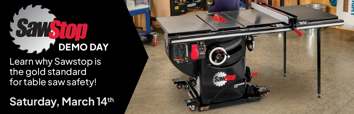 SawStop demo Saturday March 14th